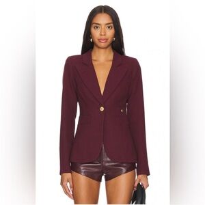 Smythe Classic Duchess Blazer in Plum 4